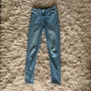 ankle jeans- medium blue wash size 3